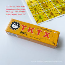 Tktx Cream 40% and 50% Yellow Box Can Reduce The Pain Caused by Tattoos and Permanent Makeup Factory Outlet